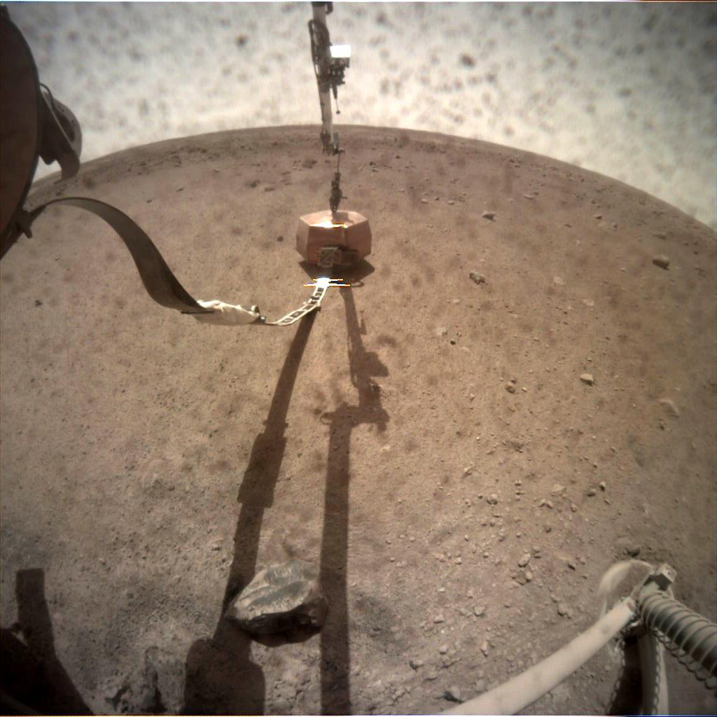 Nasa's Mars lander InSight acquired this image using its Instrument Context Camera on Sol 25
