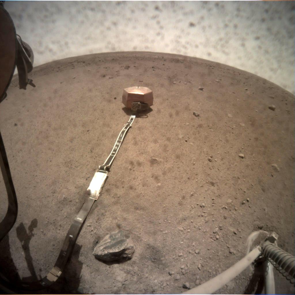 Nasa's Mars lander InSight acquired this image using its Instrument Context Camera on Sol 40