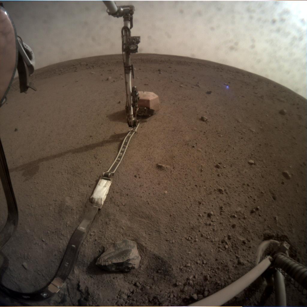 Nasa's Mars lander InSight acquired this image using its Instrument Context Camera on Sol 56