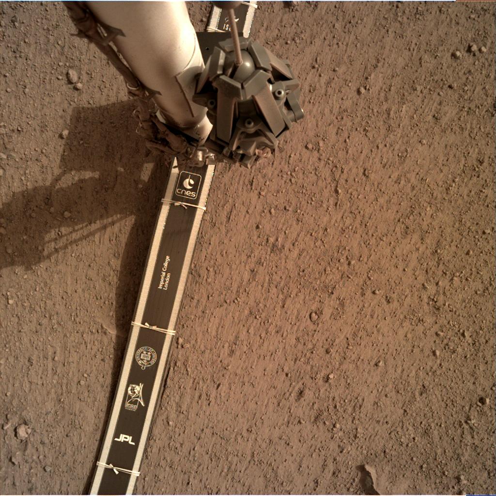 Nasa's Mars lander InSight acquired this image using its Instrument Deployment Camera on Sol 61