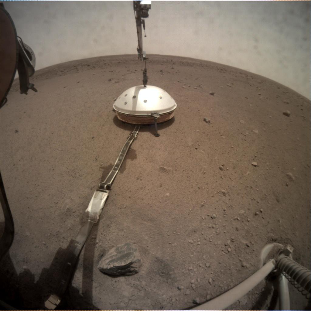 Nasa's Mars lander InSight acquired this image using its Instrument Context Camera on Sol 68