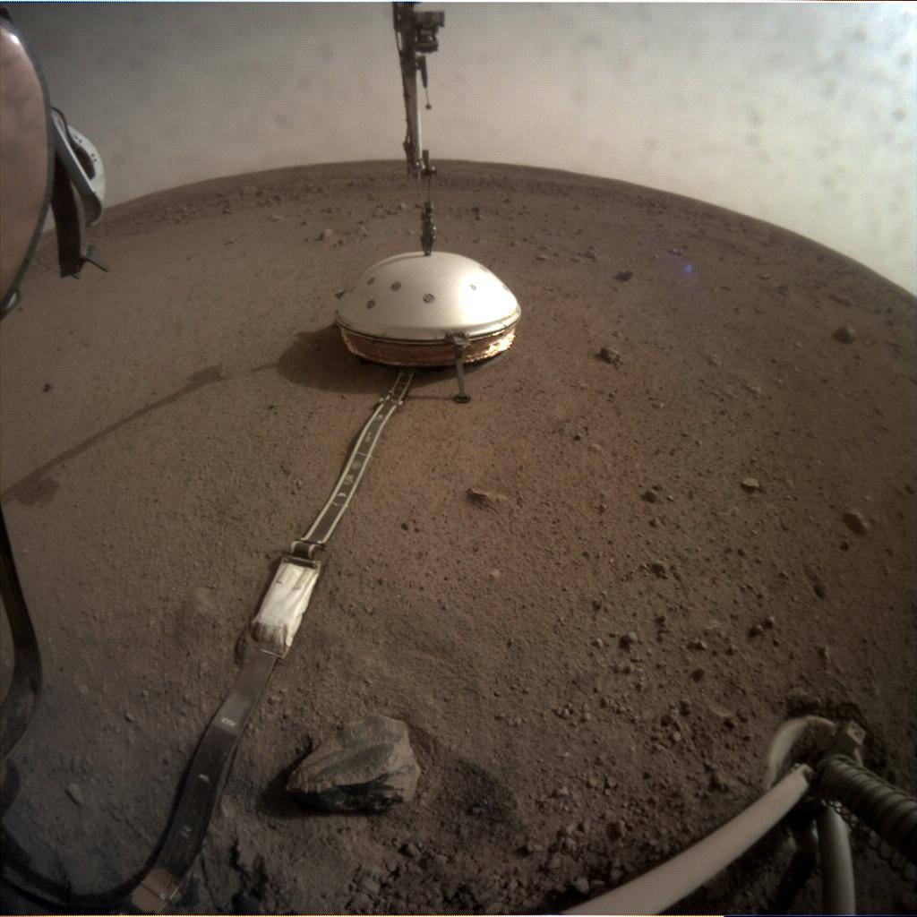 Nasa's Mars lander InSight acquired this image using its Instrument Context Camera on Sol 68