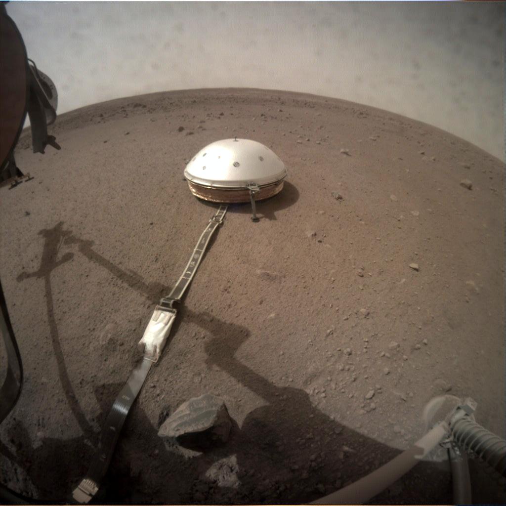 Nasa's Mars lander InSight acquired this image using its Instrument Context Camera on Sol 76