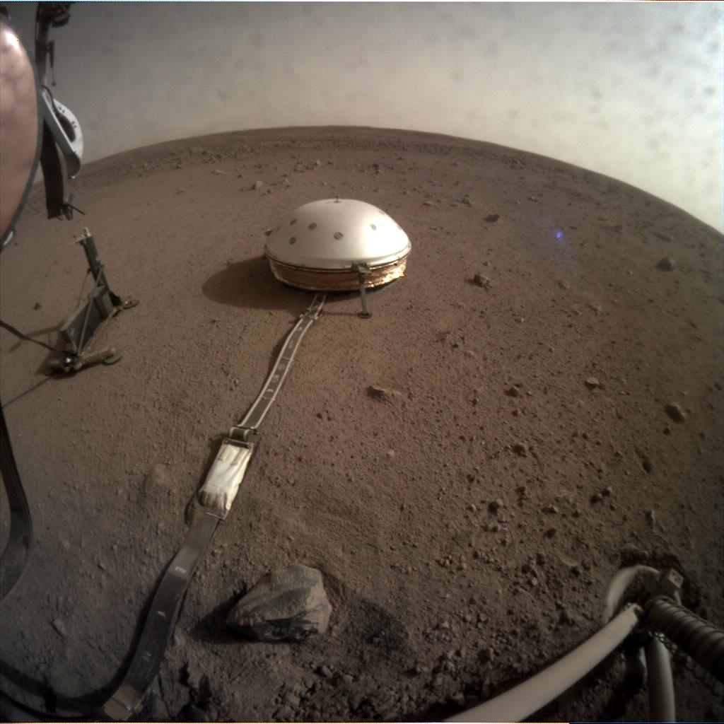 Nasa's Mars lander InSight acquired this image using its Instrument Context Camera on Sol 83