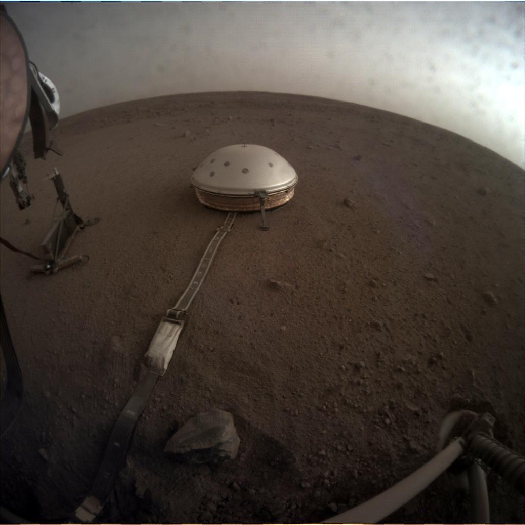 Nasa's Mars lander InSight acquired this image using its Instrument Context Camera on Sol 103