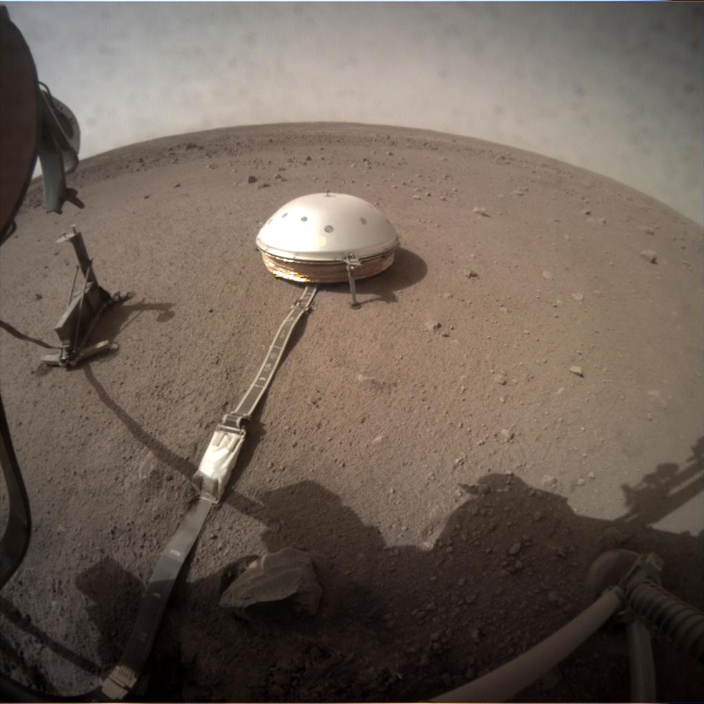 Nasa's Mars lander InSight acquired this image using its Instrument Context Camera on Sol 113