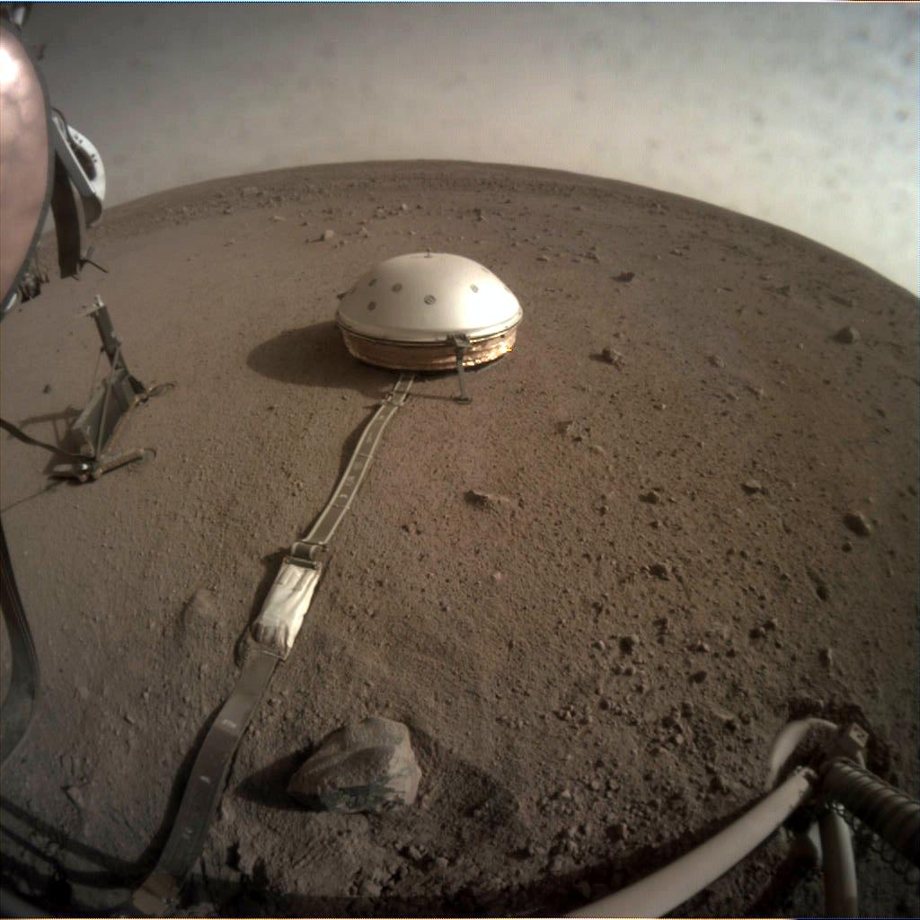 Nasa's Mars lander InSight acquired this image using its Instrument Context Camera on Sol 118