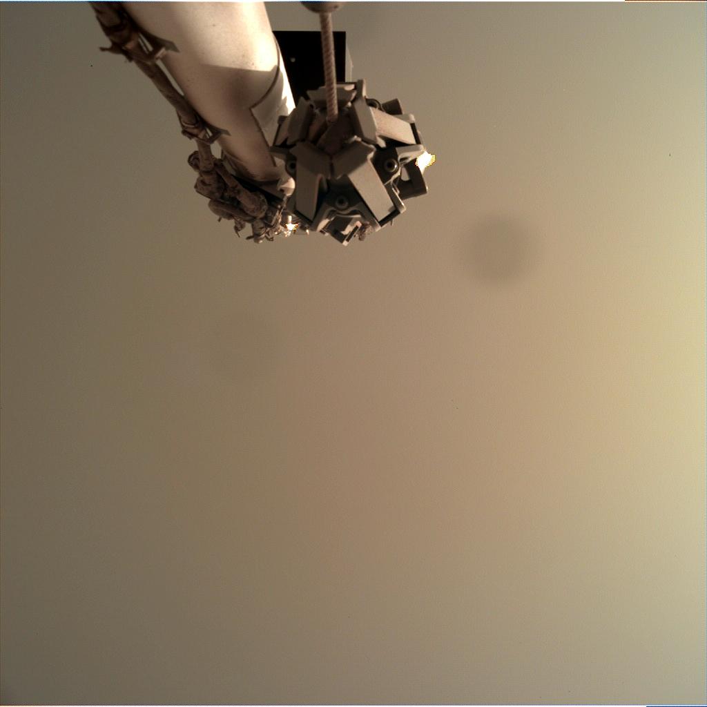 Nasa's Mars lander InSight acquired this image using its Instrument Deployment Camera on Sol 128