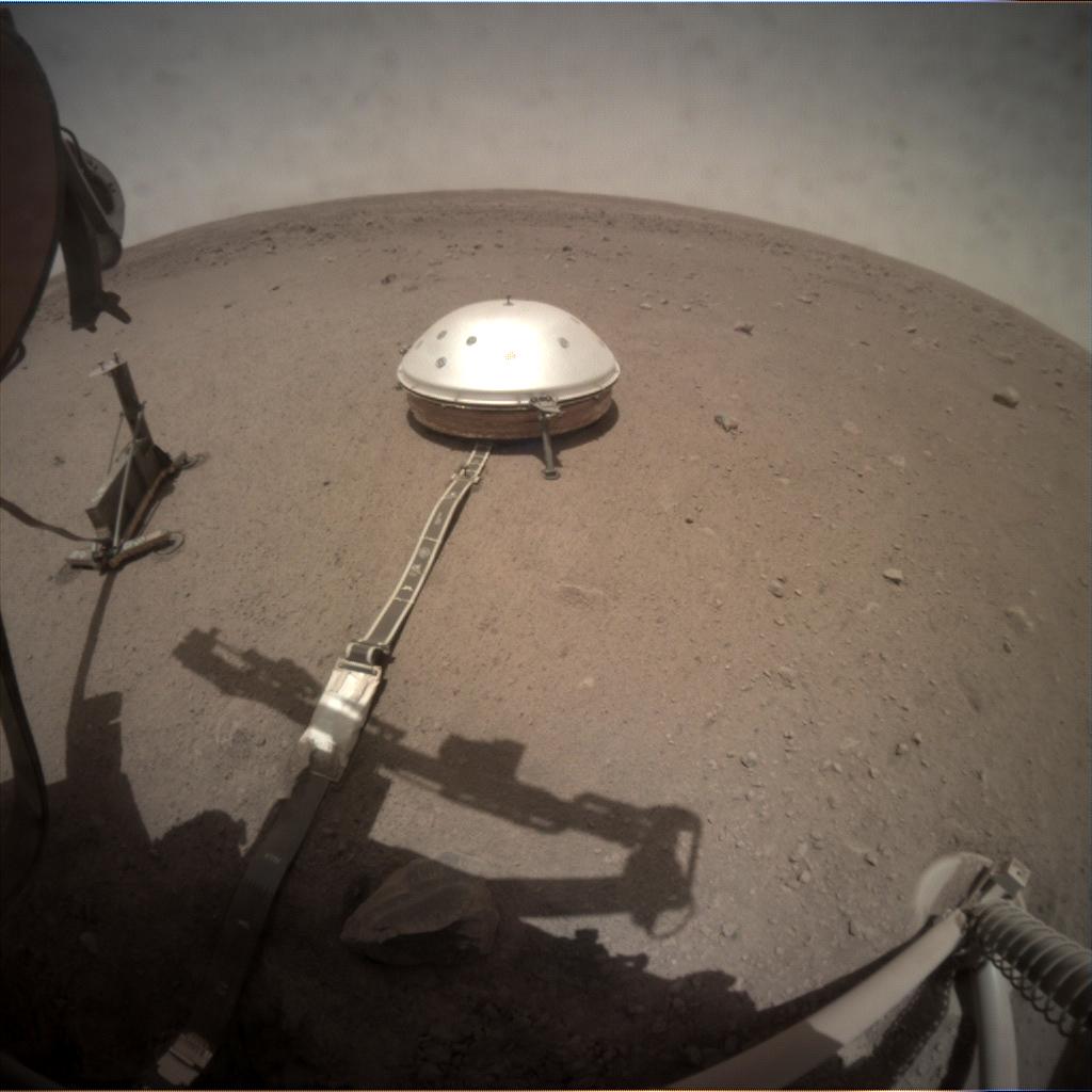 Nasa's Mars lander InSight acquired this image using its Instrument Context Camera on Sol 139