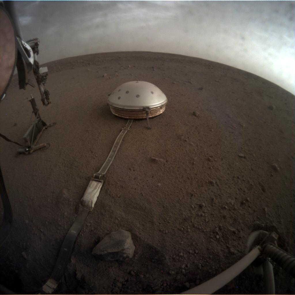 Nasa's Mars lander InSight acquired this image using its Instrument Context Camera on Sol 146