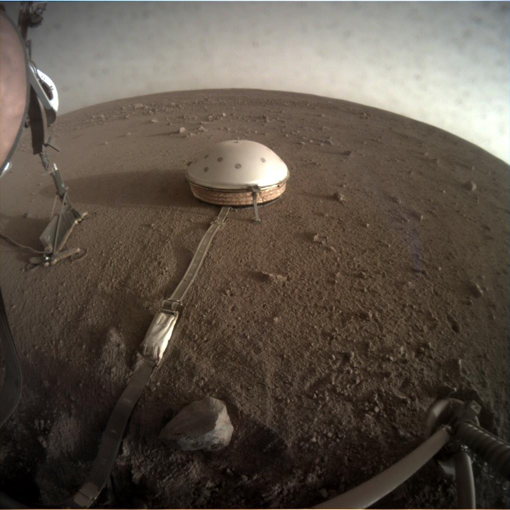 Nasa's Mars lander InSight acquired this image using its Instrument Context Camera on Sol 193