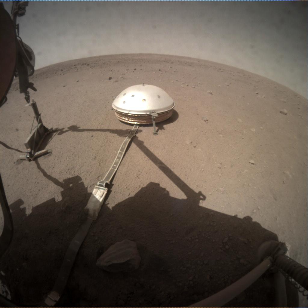 Nasa's Mars lander InSight acquired this image using its Instrument Context Camera on Sol 198