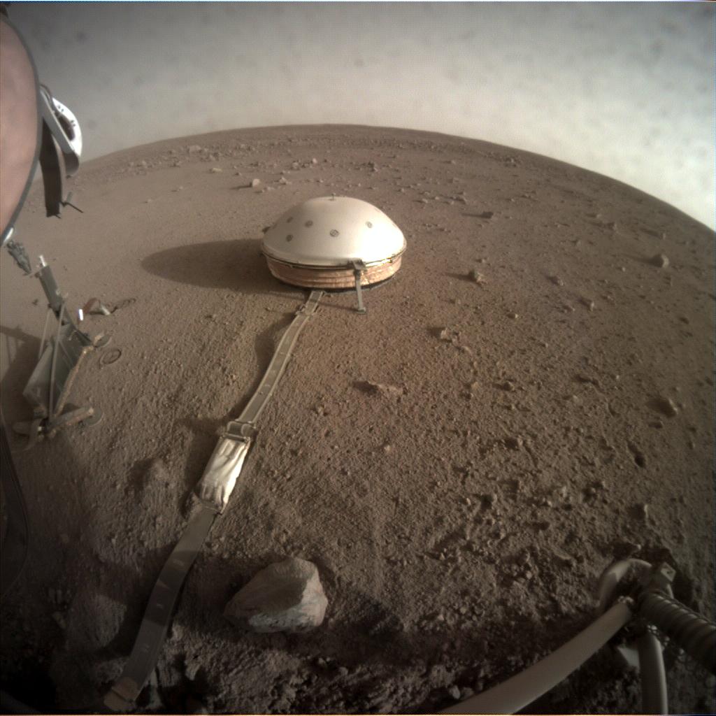 Nasa's Mars lander InSight acquired this image using its Instrument Context Camera on Sol 209