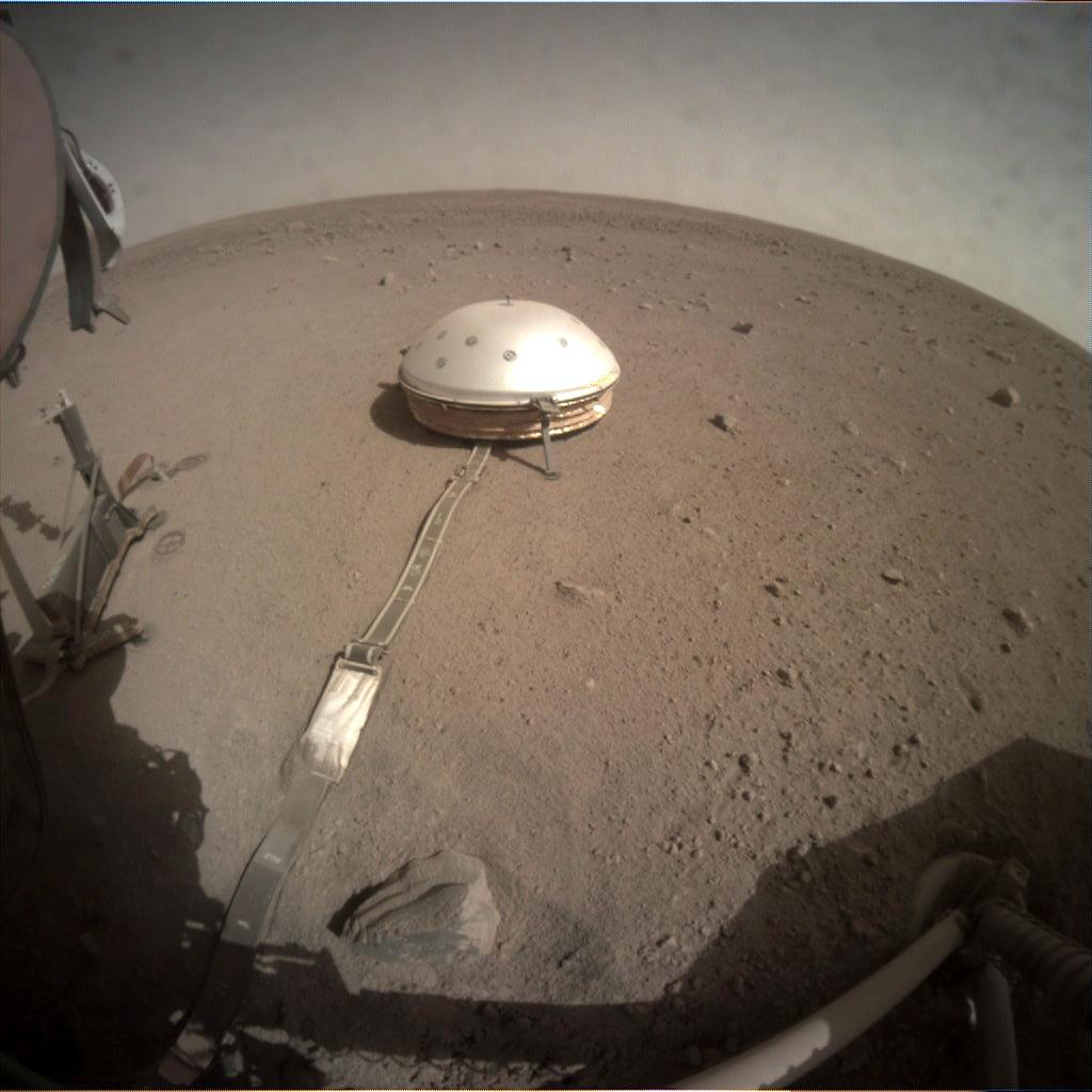 Nasa's Mars lander InSight acquired this image using its Instrument Context Camera on Sol 223