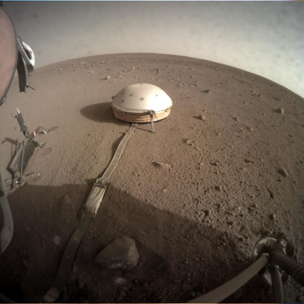 Nasa's Mars lander InSight acquired this image using its Instrument Context Camera on Sol 229