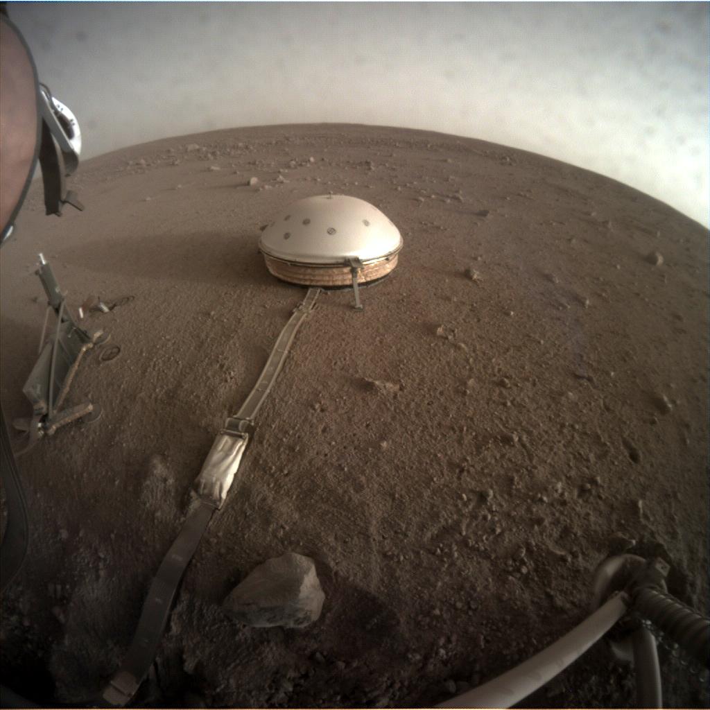 Nasa's Mars lander InSight acquired this image using its Instrument Context Camera on Sol 230