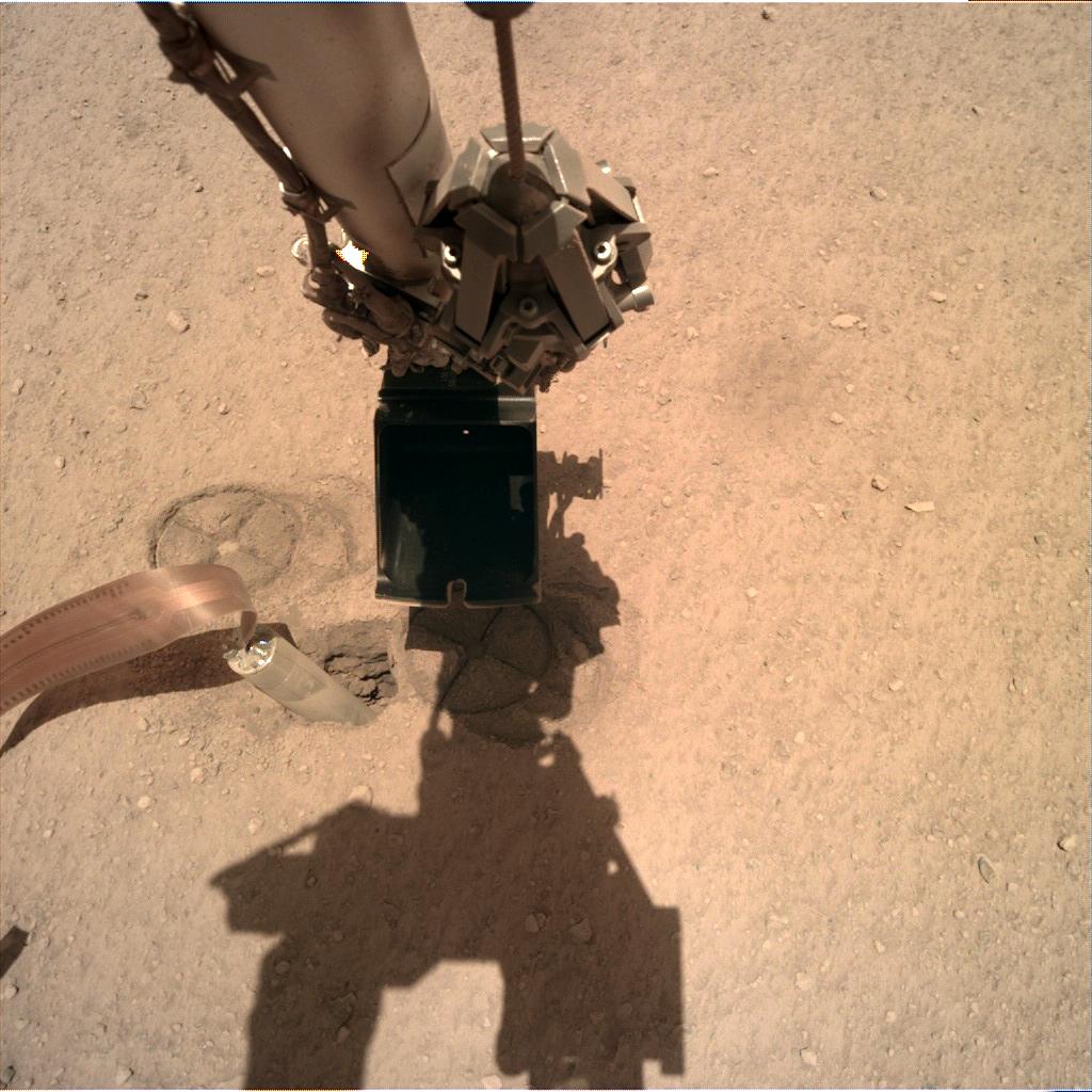 Nasa's Mars lander InSight acquired this image using its Instrument Deployment Camera on Sol 235