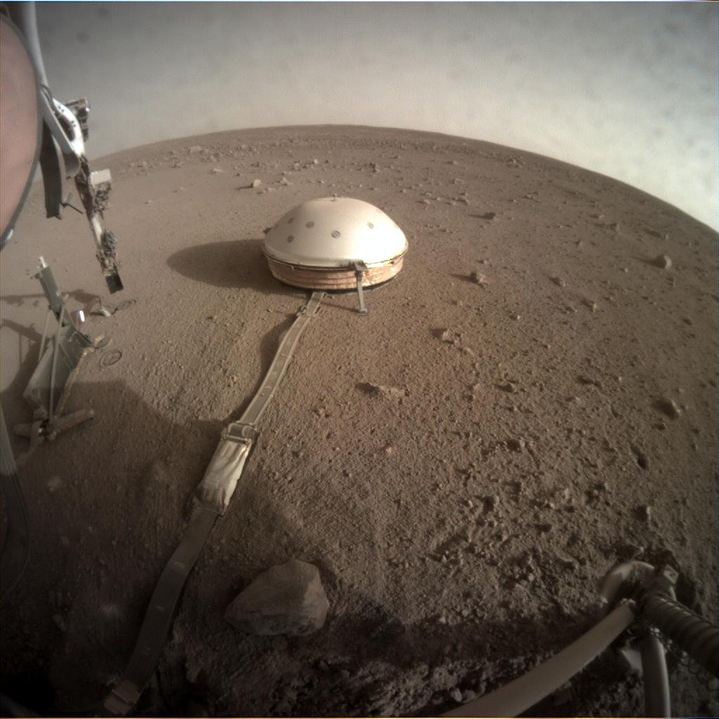 Nasa's Mars lander InSight acquired this image using its Instrument Context Camera on Sol 236