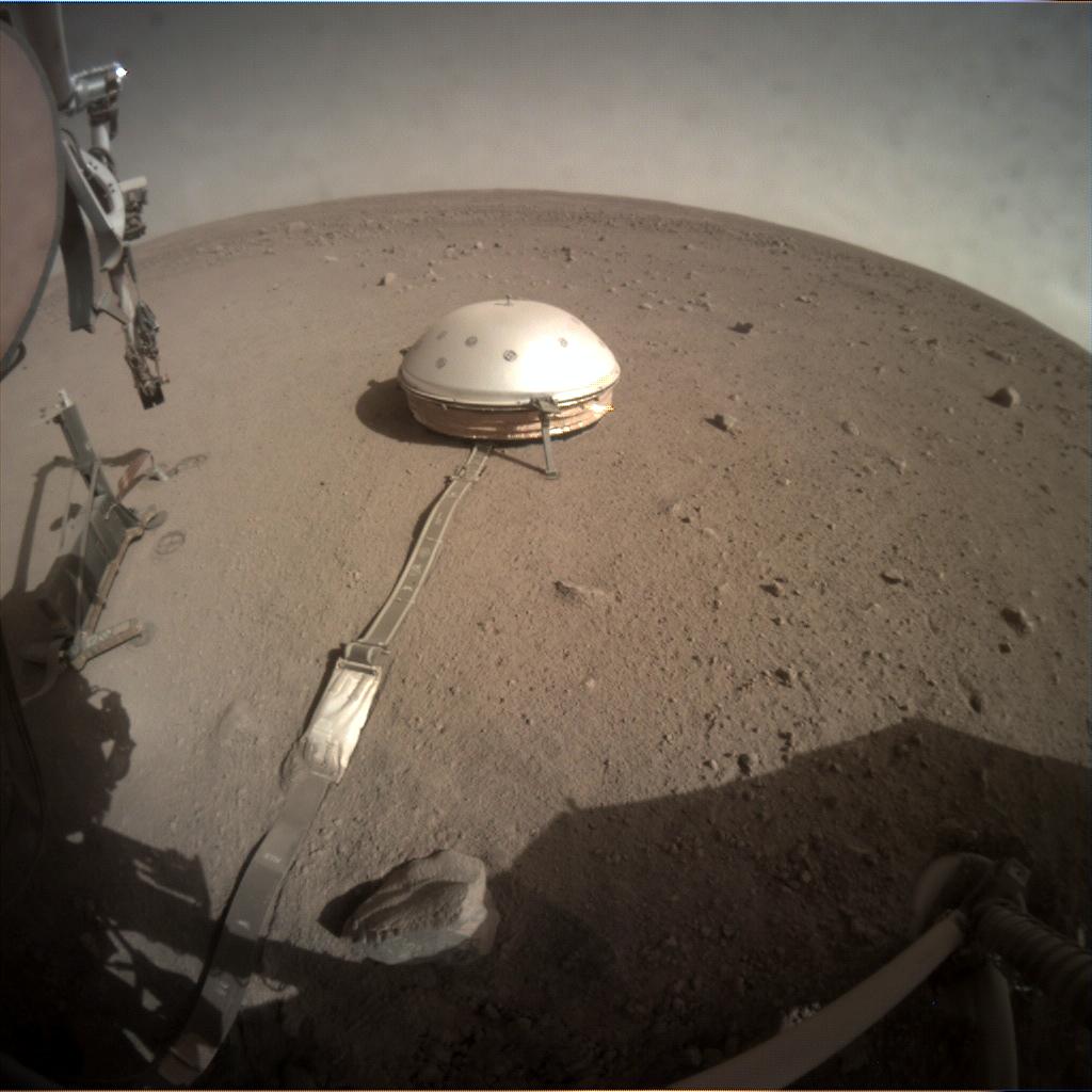 Nasa's Mars lander InSight acquired this image using its Instrument Context Camera on Sol 246
