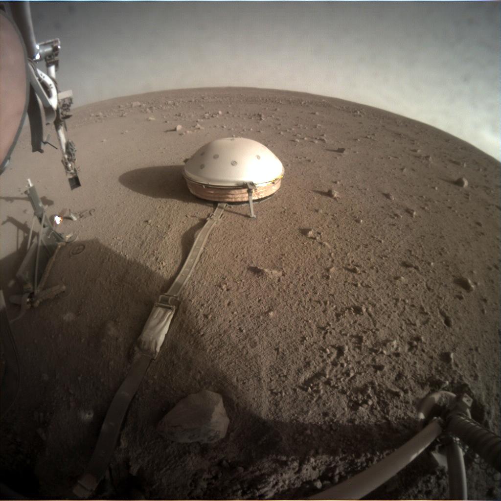 Nasa's Mars lander InSight acquired this image using its Instrument Context Camera on Sol 298