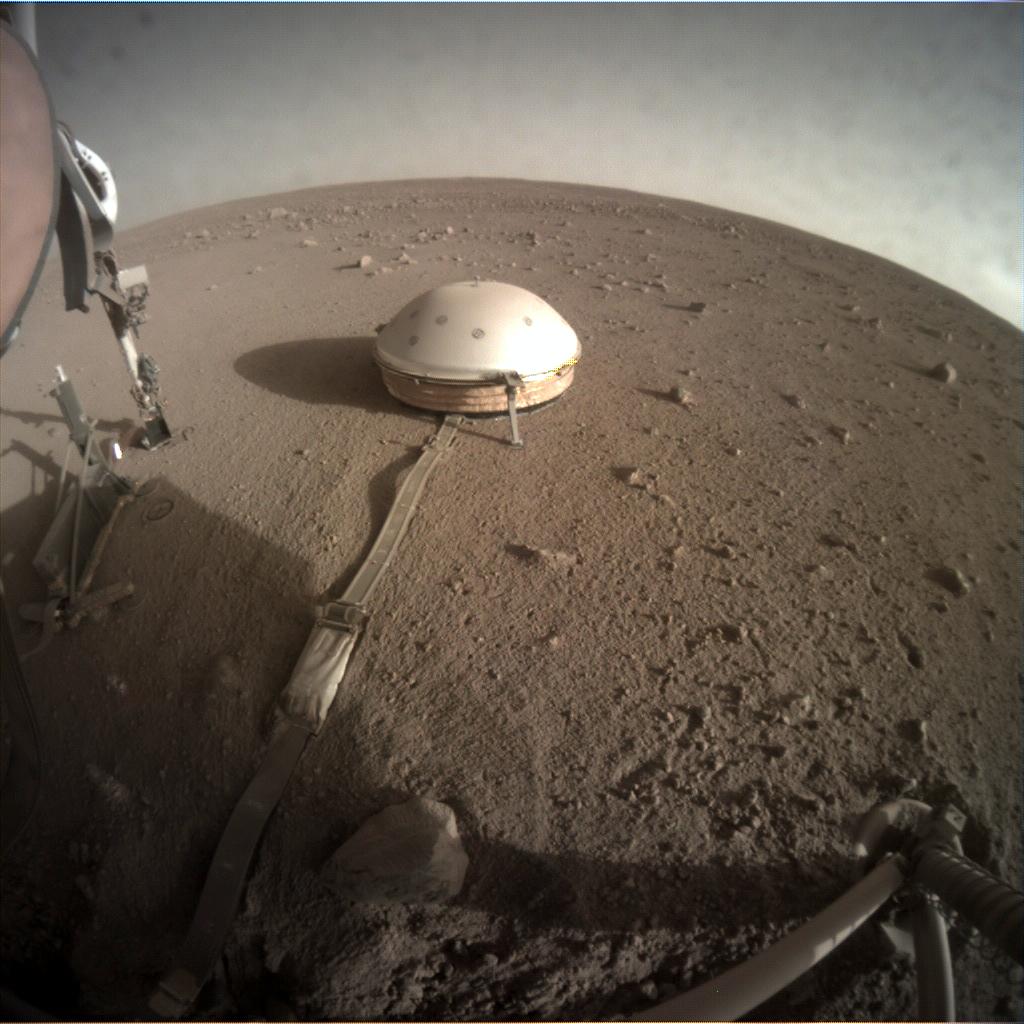 Nasa's Mars lander InSight acquired this image using its Instrument Context Camera on Sol 308