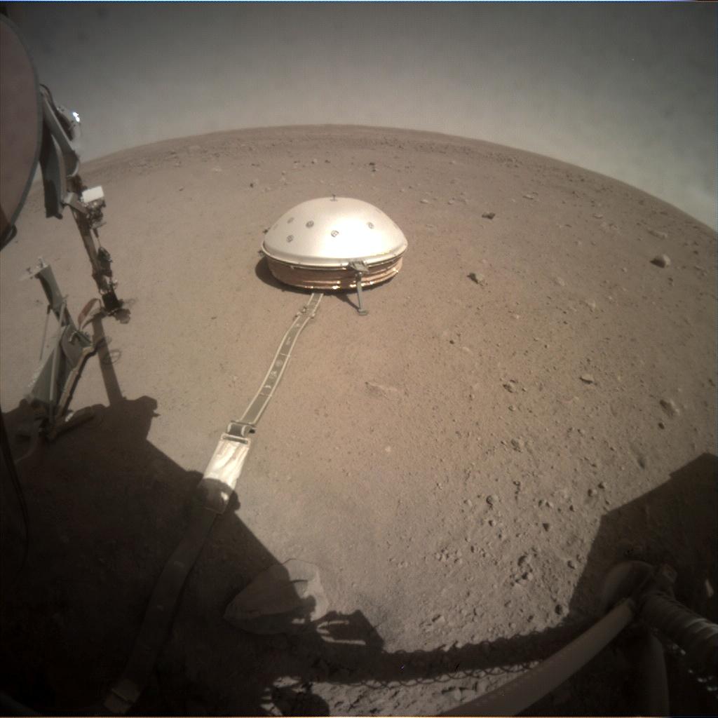 Nasa's Mars lander InSight acquired this image using its Instrument Context Camera on Sol 309