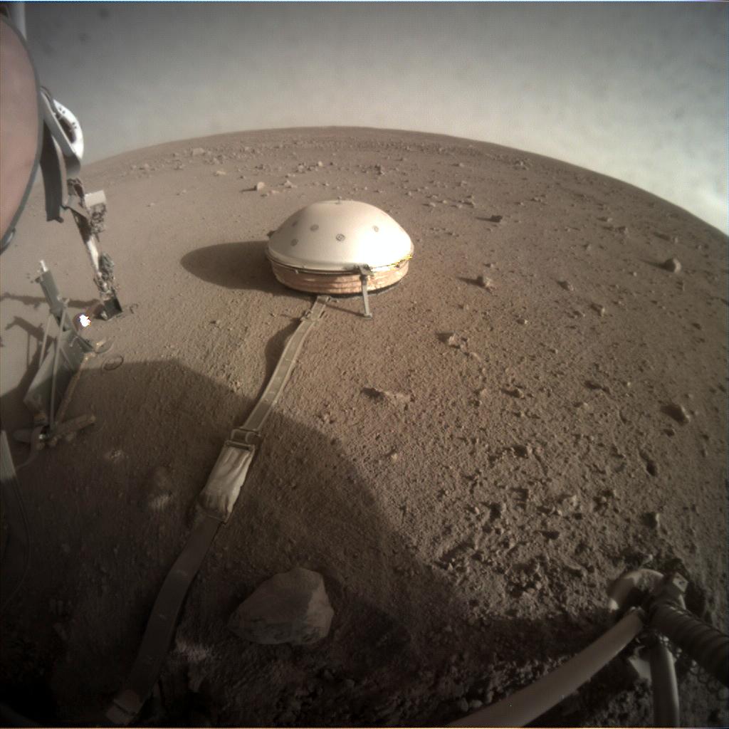 Nasa's Mars lander InSight acquired this image using its Instrument Context Camera on Sol 311