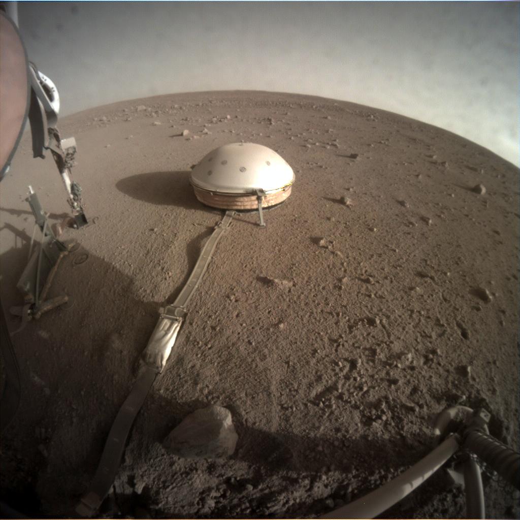 Nasa's Mars lander InSight acquired this image using its Instrument Context Camera on Sol 315