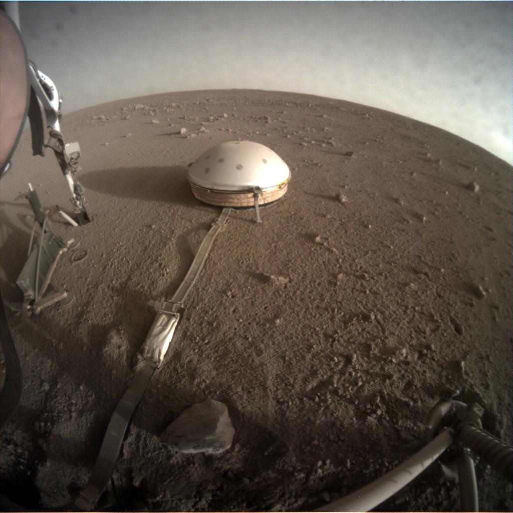 Nasa's Mars lander InSight acquired this image using its Instrument Context Camera on Sol 325