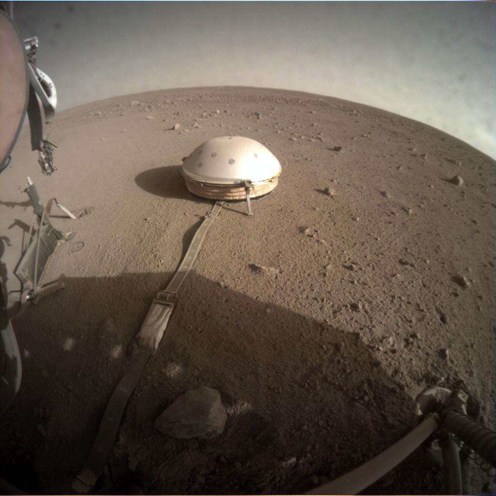 Nasa's Mars lander InSight acquired this image using its Instrument Context Camera on Sol 333