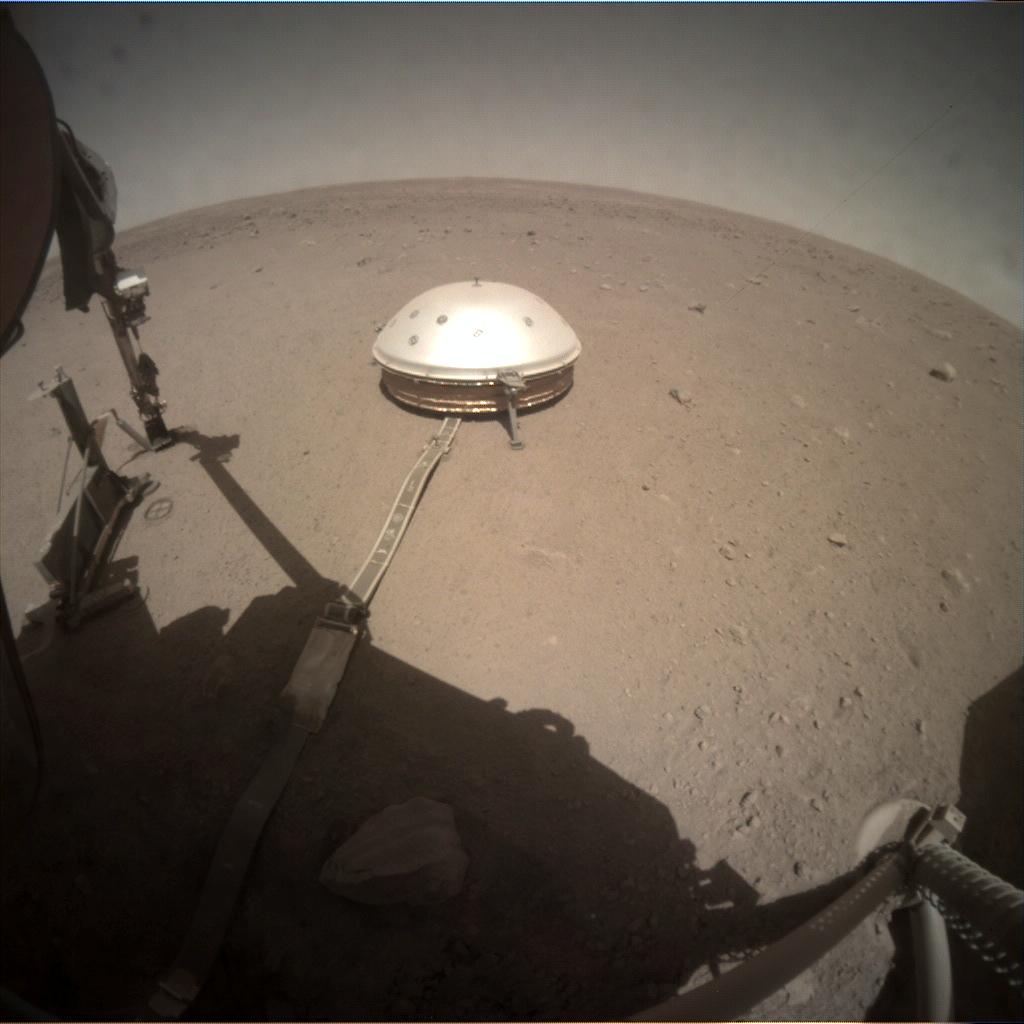 Nasa's Mars lander InSight acquired this image using its Instrument Context Camera on Sol 342