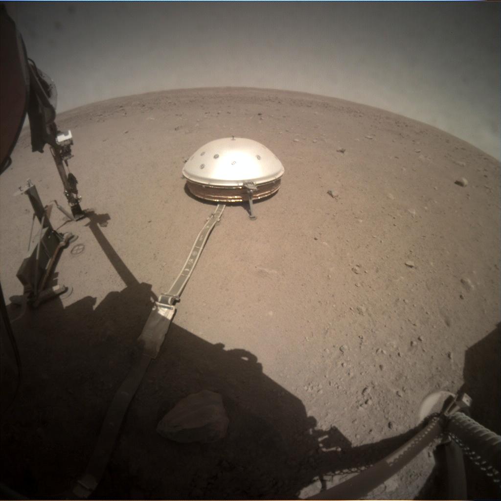 Nasa's Mars lander InSight acquired this image using its Instrument Context Camera on Sol 344