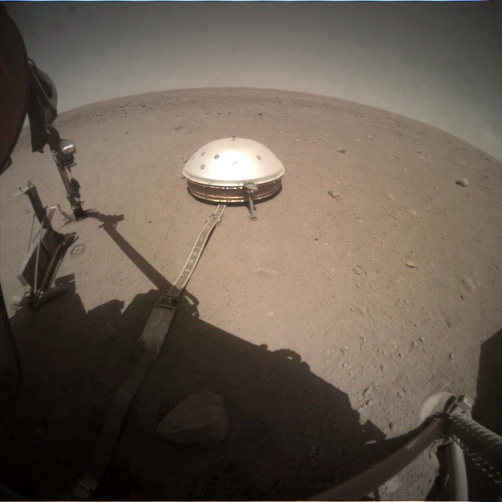 Nasa's Mars lander InSight acquired this image using its Instrument Context Camera on Sol 352