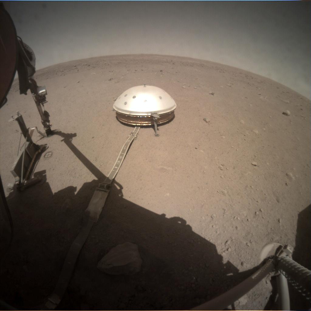 Nasa's Mars lander InSight acquired this image using its Instrument Context Camera on Sol 354