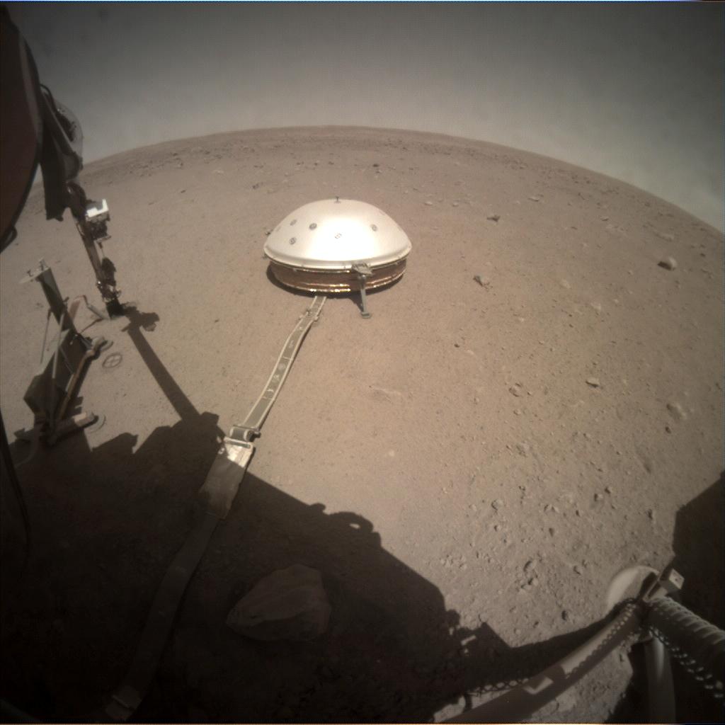 Nasa's Mars lander InSight acquired this image using its Instrument Context Camera on Sol 356