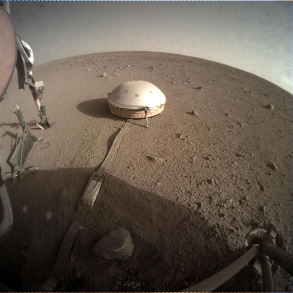 Nasa's Mars lander InSight acquired this image using its Instrument Context Camera on Sol 368