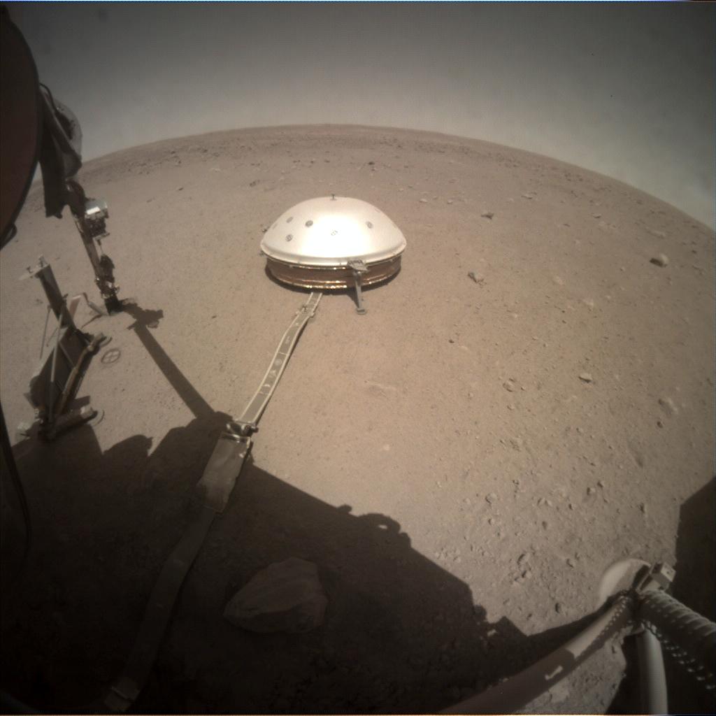 Nasa's Mars lander InSight acquired this image using its Instrument Context Camera on Sol 369