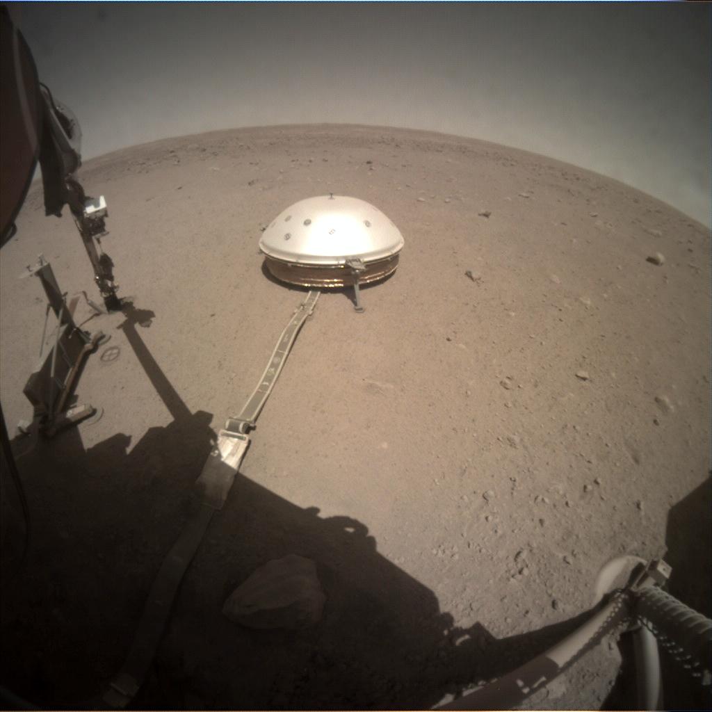 Nasa's Mars lander InSight acquired this image using its Instrument Context Camera on Sol 373