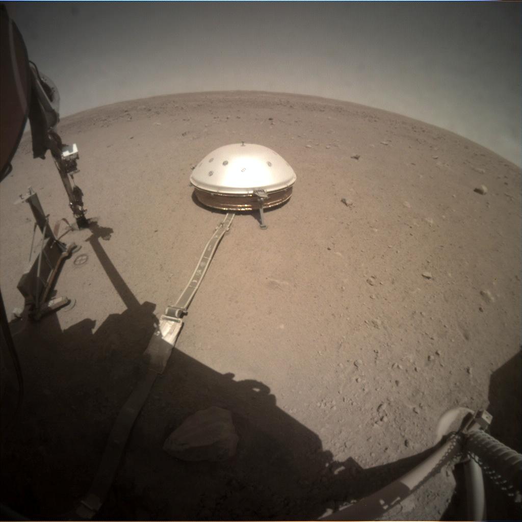 Nasa's Mars lander InSight acquired this image using its Instrument Context Camera on Sol 375