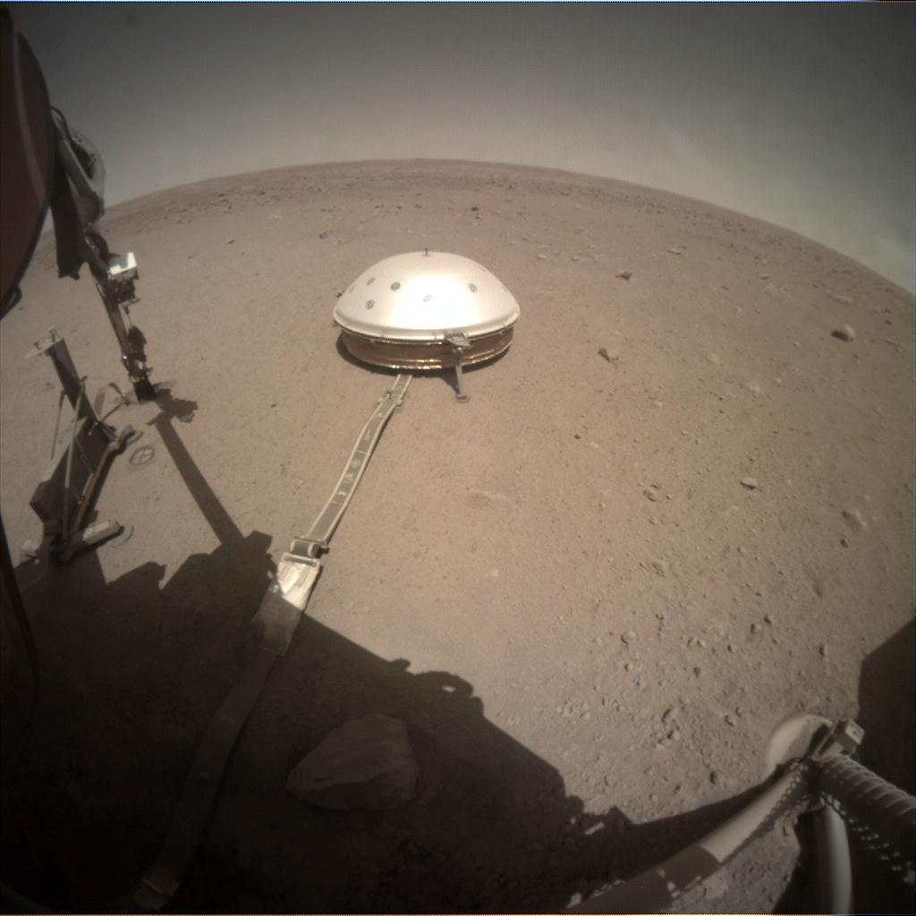Nasa's Mars lander InSight acquired this image using its Instrument Context Camera on Sol 379