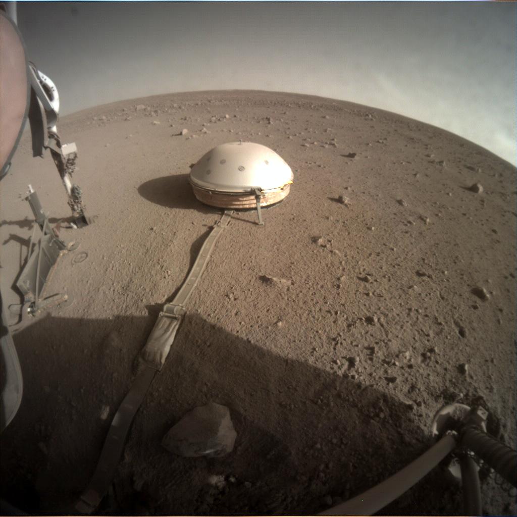 Nasa's Mars lander InSight acquired this image using its Instrument Context Camera on Sol 381