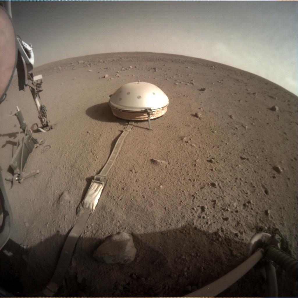 Nasa's Mars lander InSight acquired this image using its Instrument Context Camera on Sol 420
