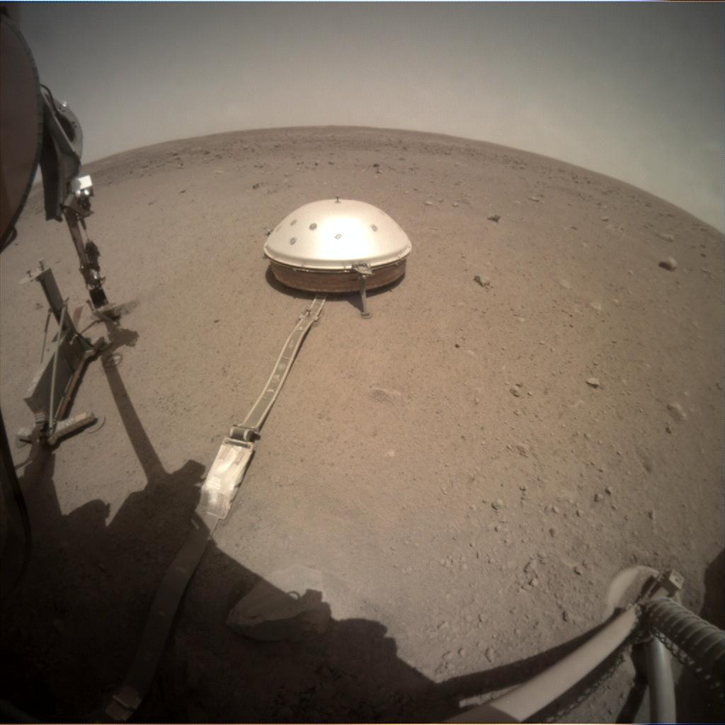 Nasa's Mars lander InSight acquired this image using its Instrument Context Camera on Sol 440