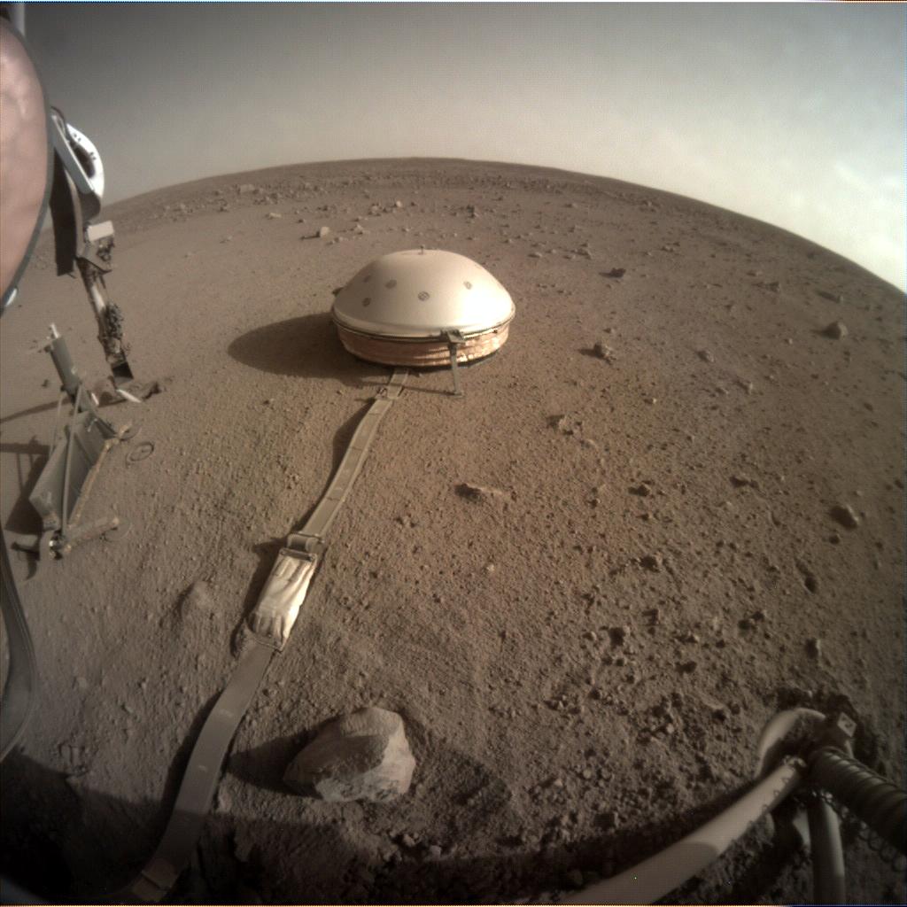 Nasa's Mars lander InSight acquired this image using its Instrument Context Camera on Sol 457