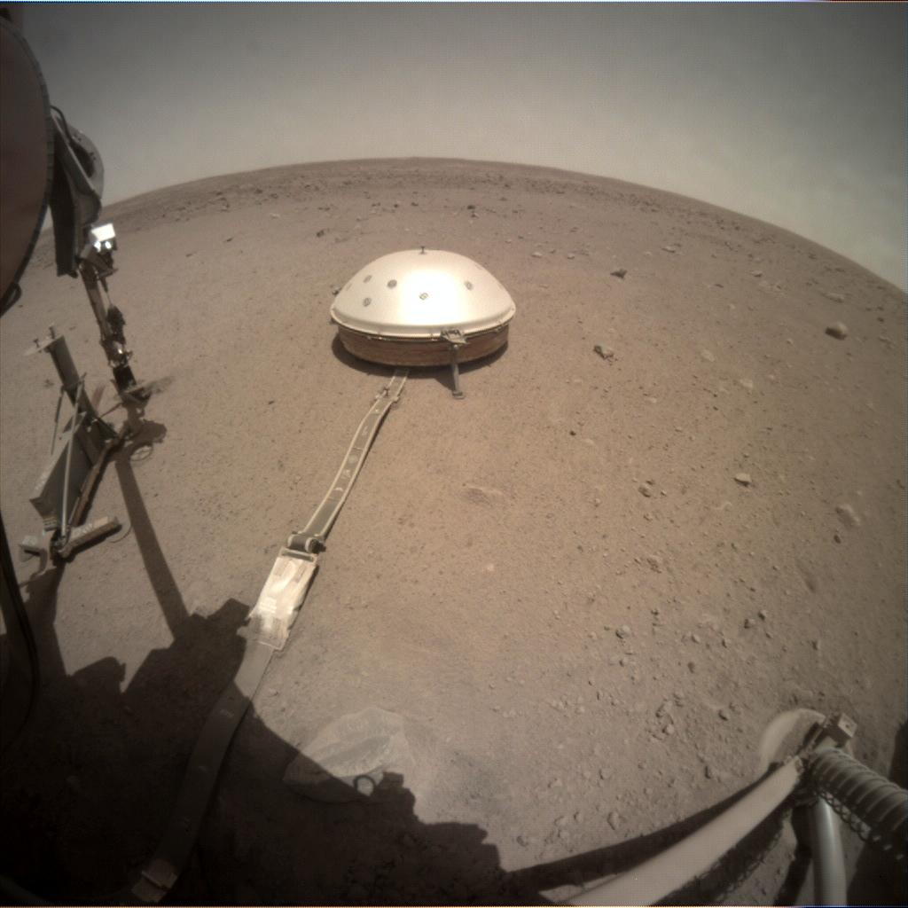 Nasa's Mars lander InSight acquired this image using its Instrument Context Camera on Sol 460