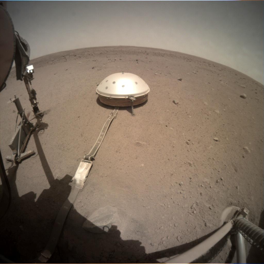 Nasa's Mars lander InSight acquired this image using its Instrument Context Camera on Sol 461