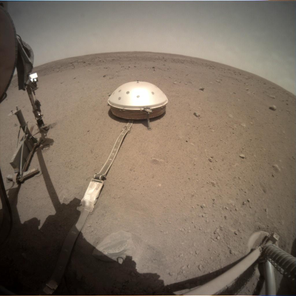 Nasa's Mars lander InSight acquired this image using its Instrument Context Camera on Sol 466