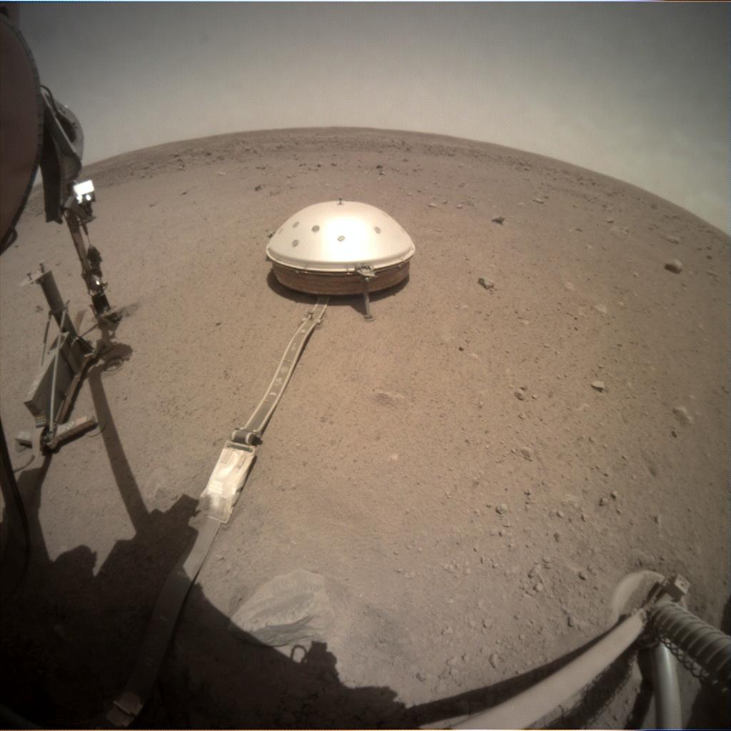 Nasa's Mars lander InSight acquired this image using its Instrument Context Camera on Sol 472