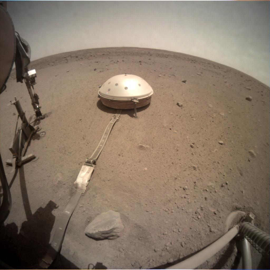 Nasa's Mars lander InSight acquired this image using its Instrument Context Camera on Sol 515