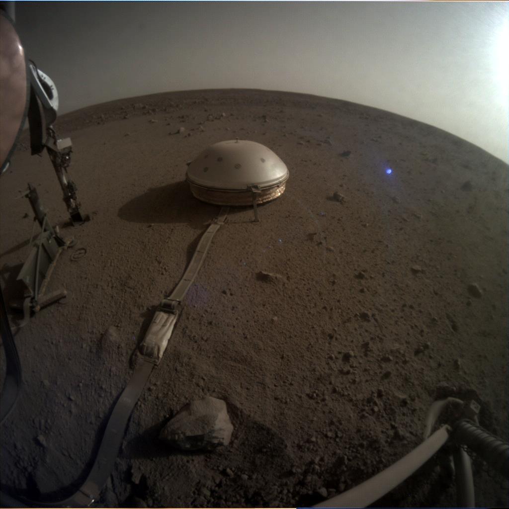 Nasa's Mars lander InSight acquired this image using its Instrument Context Camera on Sol 543